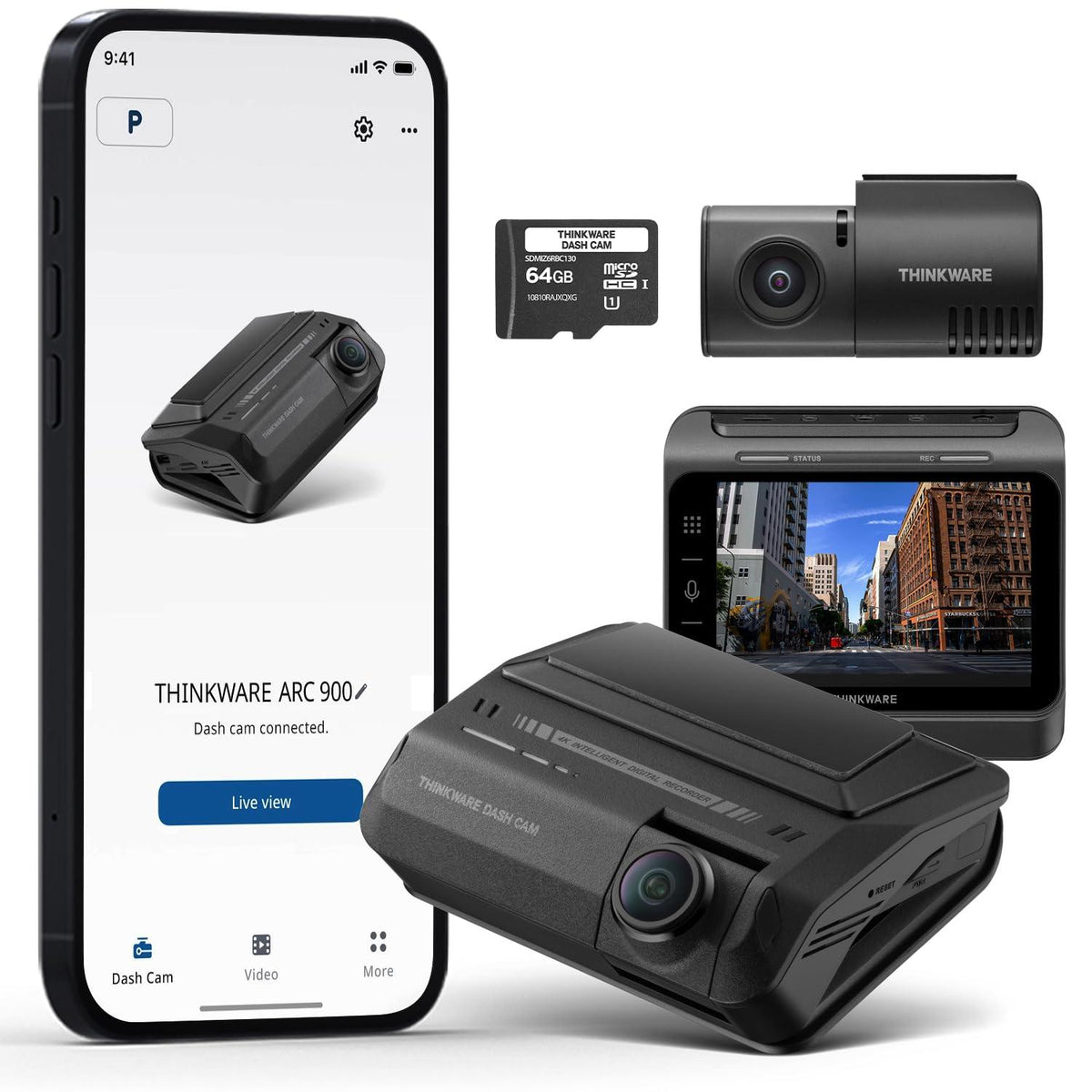 Thinkware ARC 900 — 4K Front & 2K Rear Dash Cam