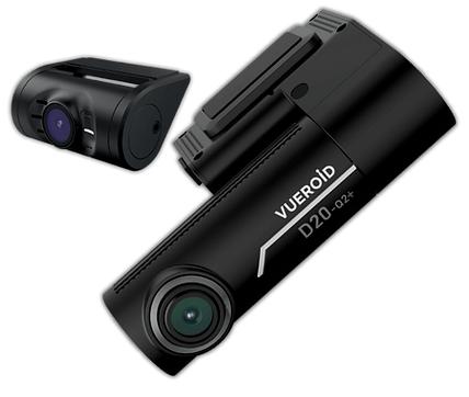 Vueroid D20-Q2 Plus 2CH Dash Cam – Dual QHD Front &amp; Rear