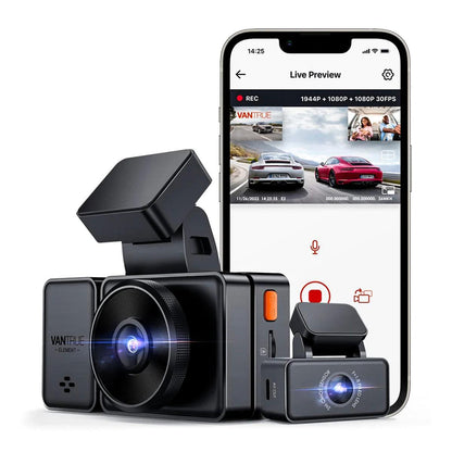Vantrue Element 3 – 3-Channel Dash Cam