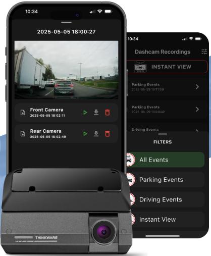 Thinkware F790AIR — Connected 2-Channel Dash Cam (MYCAR™ 2 Compatibility)