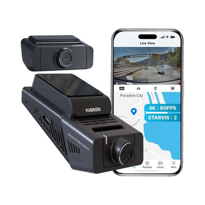 VUEROID S1-4K-2CH Infinite – 4K Front + 2K Rear Dash Cam
