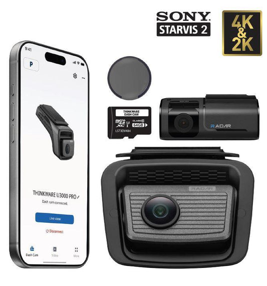 Thinkware U3000 PRO 4K Front & 2K Rear Dash Cam